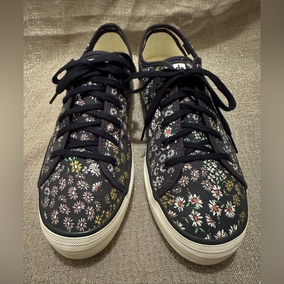 Keds Dream Foam Navy Blue Floral Print Sneakers Size 9.5 - Picture 8 of 8